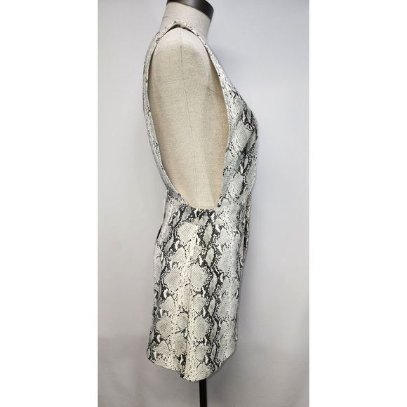 NWT Honey Punch Deep-V Snakeskin Pinafore Dress Size S - Picture 8 of 8